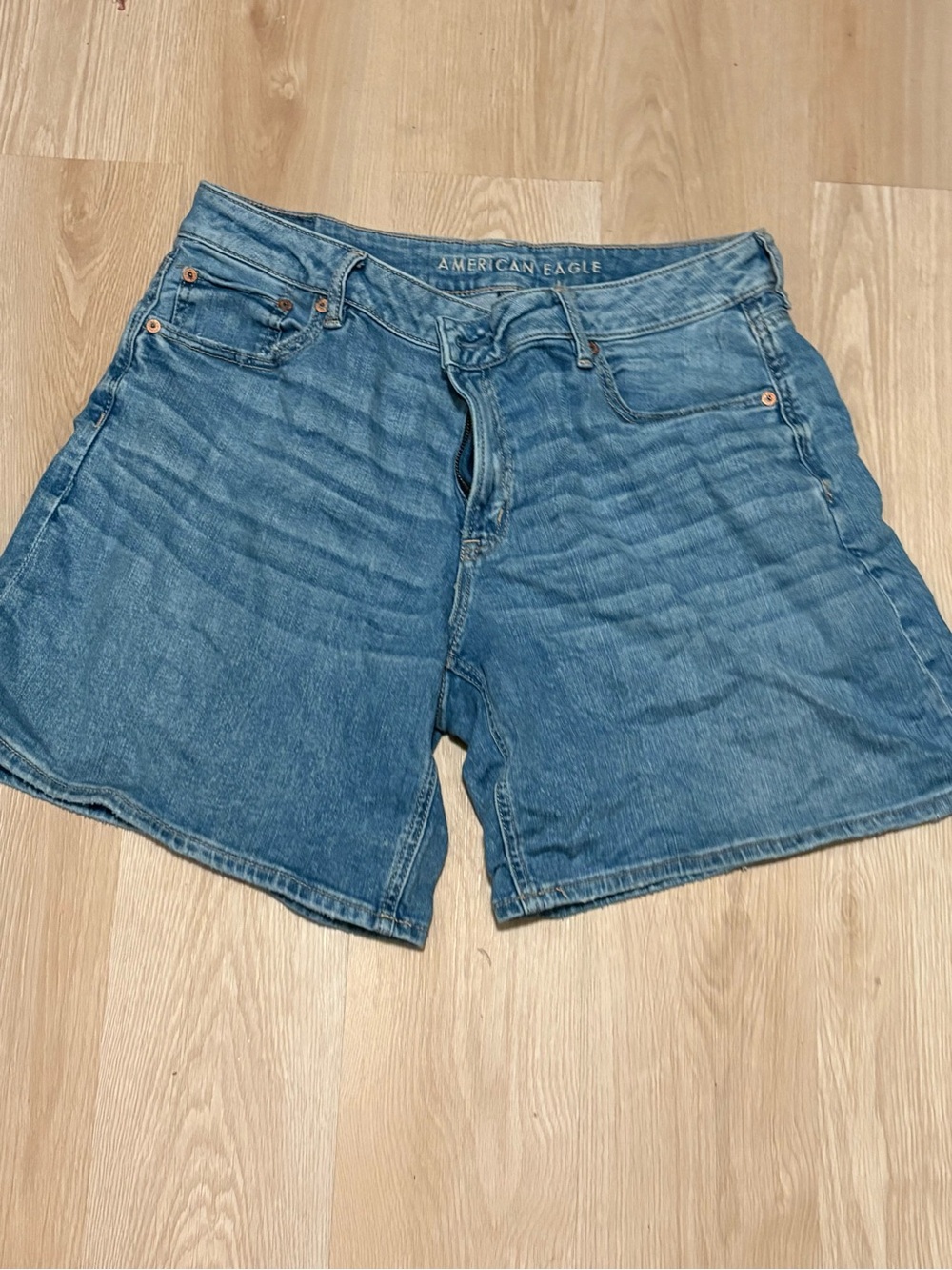 American Eagle Outfitters Classic Light Blue Denim Cutoff Shorts